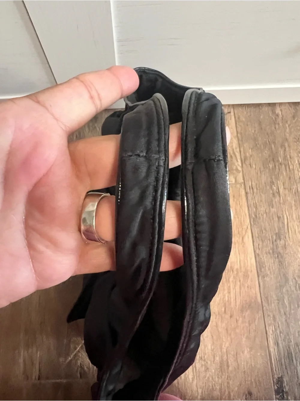kate spade Black Satin Shoulder Bag with Bow